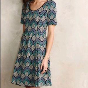 Anthropologie HD in Paris scoop neck dress